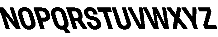 UniforaNarrow BoldRetalic Instance Font UPPERCASE
