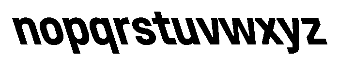 UniforaNarrow BoldRetalic Instance Font LOWERCASE