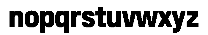 UniforaNarrow Extrabold Instance Font LOWERCASE