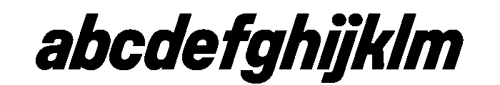 UniforaNarrow ExtraboldItalic Instance FONT