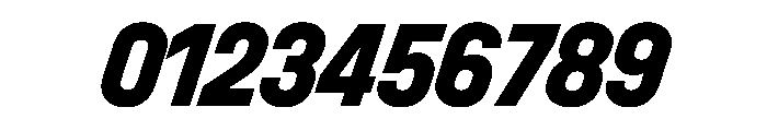 UniforaNarrow ExtraboldItalic Font OTHER CHARS
