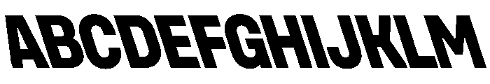 UniforaNarrow ExtraboldRetalic Instance Font UPPERCASE