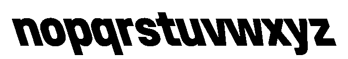 UniforaNarrow ExtraboldRetalic Instance Font LOWERCASE