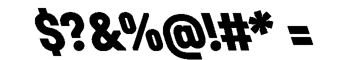 UniforaNarrow ExtraboldRetalic Font OTHER CHARS