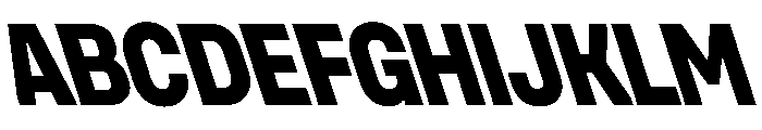 UniforaNarrow ExtraboldRetalic Font UPPERCASE