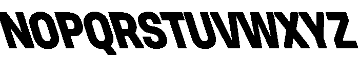 UniforaNarrow ExtraboldRetalic Font UPPERCASE