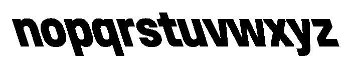 UniforaNarrow ExtraboldRetalic Font LOWERCASE