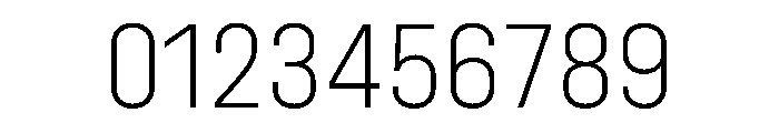 UniforaNarrow Extralight Instance Font OTHER CHARS