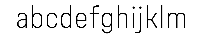 UniforaNarrow Extralight Instance FONT