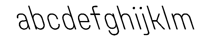 UniforaNarrow ExtralightRetalic Instance FONT