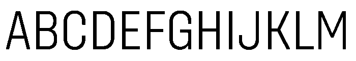 UniforaNarrow Light Instance Font UPPERCASE