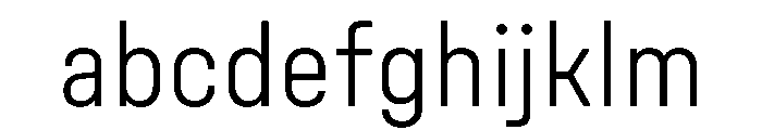 UniforaNarrow Light Instance FONT
