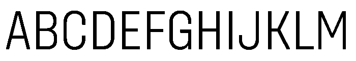 UniforaNarrow Light Font UPPERCASE