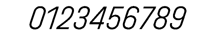 UniforaNarrow LightItalic Instance Font OTHER CHARS
