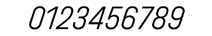 UniforaNarrow LightItalic Font OTHER CHARS