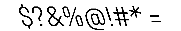 UniforaNarrow LightRetalic Instance Font OTHER CHARS