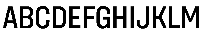UniforaNarrow Medium Instance Font UPPERCASE