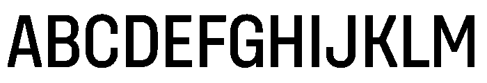 UniforaNarrow Medium Font UPPERCASE
