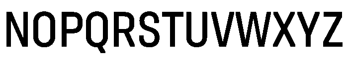 UniforaNarrow Medium Font UPPERCASE