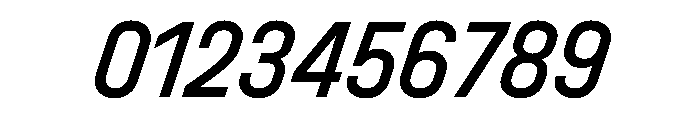 UniforaNarrow MediumItalic Font OTHER CHARS
