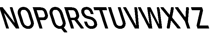 UniforaNarrow MediumRetalic Instance Font UPPERCASE