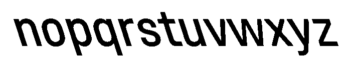 UniforaNarrow MediumRetalic Instance Font LOWERCASE