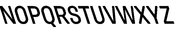 UniforaNarrow MediumRetalic Font UPPERCASE