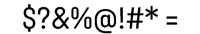UniforaNarrow Regular Instance Font OTHER CHARS