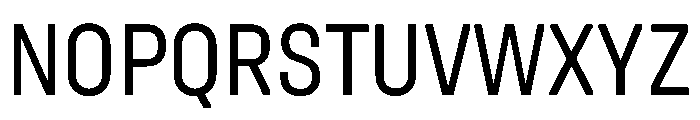 UniforaNarrow Regular Instance Font UPPERCASE