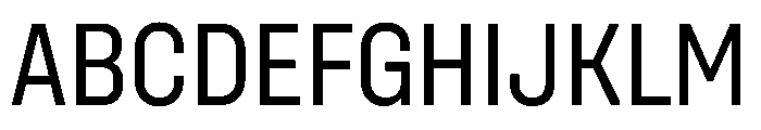 UniforaNarrow Regular Font UPPERCASE