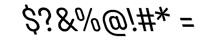 UniforaNarrow RegularRetalic Instance Font OTHER CHARS