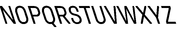 UniforaNarrow RegularRetalic Instance Font UPPERCASE