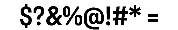 UniforaNarrow Semibold Instance Font OTHER CHARS