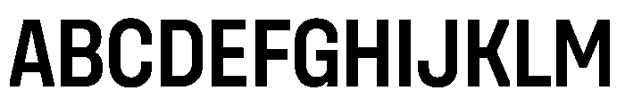 UniforaNarrow Semibold Instance Font UPPERCASE