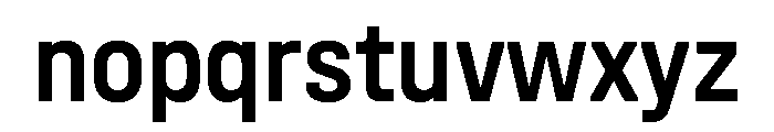 UniforaNarrow Semibold Instance Font LOWERCASE