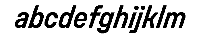 UniforaNarrow SemiboldItalic Instance FONT