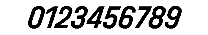 UniforaNarrow SemiboldItalic Font OTHER CHARS