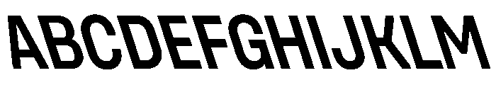 UniforaNarrow SemiboldRetalic Instance Font UPPERCASE