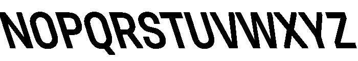 UniforaNarrow SemiboldRetalic Instance Font UPPERCASE