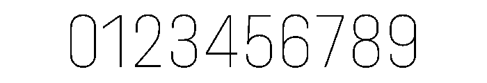 UniforaNarrow Thin Instance Font OTHER CHARS