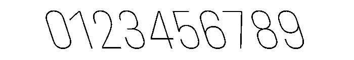 UniforaNarrow ThinRetalic Instance Font OTHER CHARS