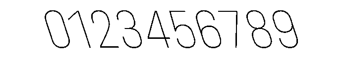 UniforaNarrow ThinRetalic Font OTHER CHARS