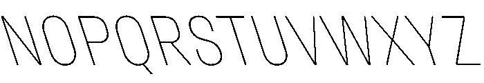 UniforaNarrow ThinRetalic Font UPPERCASE
