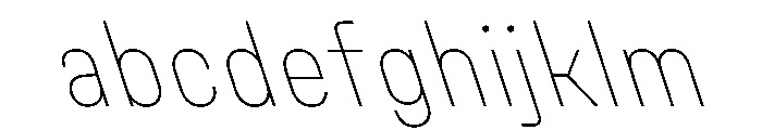 UniforaNarrow ThinRetalic FONT