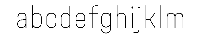 UniforaNarrow Thin FONT