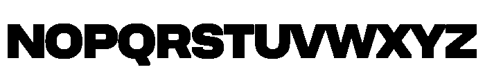 UniforaSemiexpanded Black Instance Font UPPERCASE