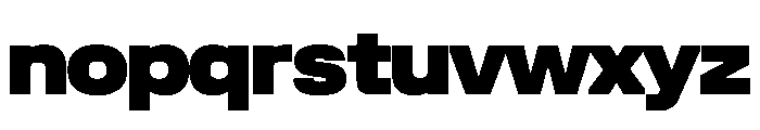 UniforaSemiexpanded Black Instance Font LOWERCASE