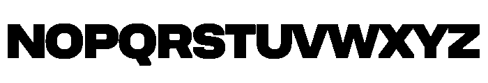 UniforaSemiexpanded Black Font UPPERCASE