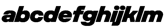 UniforaSemiexpanded BlackItalic Instance FONT