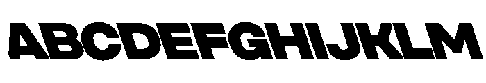 UniforaSemiexpanded BlackRetalic Instance Font UPPERCASE
